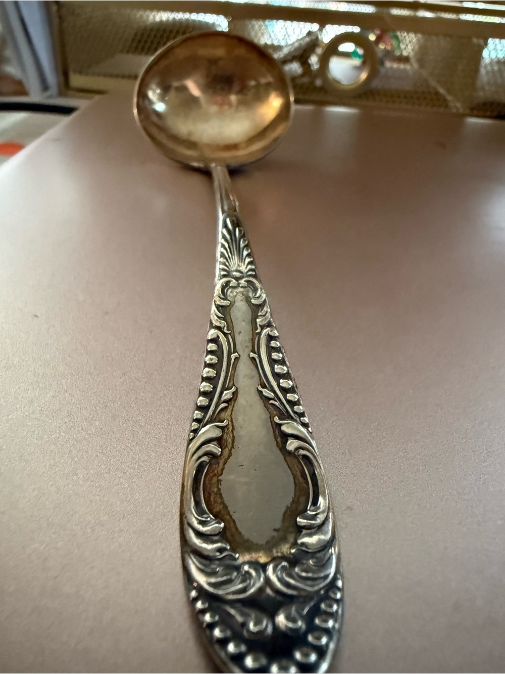 WM. A. Roger’s Ornate Silver-Tone Serving Ladle - 1900’s